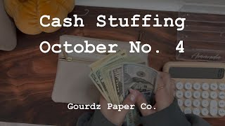 GIVEAWAY  Cash Stuffing  October No 4  490  Low Income [upl. by Oly]