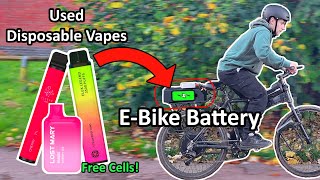 Powering an EBike using Disposable Vape Batteries [upl. by Johannessen]