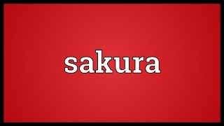 Sakura Meaning [upl. by Ynoyrb]