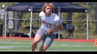 Highlights of Penn State tight commit Luke Reynolds at 2023 State College Elite 11  All22 event [upl. by Aemat]