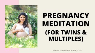 PREGNANCY AFFIRMATIONS MEDITATION FOR TWINS AND MULTIPLES  with calming gentle rain sounds amp music [upl. by Bahe]