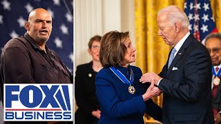 YOU GOT WHAT YOU WANTED Sen Fetterman sounds off on Pelosi for blaming Biden [upl. by Ludie]