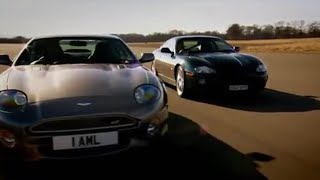 Jaguar XKRR v Aston Martin DB7  Top Gear [upl. by Poliard]