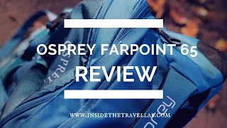 Osprey Farpoint 65 Review  Hybrid Wheelie Suitcase and Backpack for Travel [upl. by Durware716]