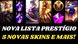 TUDO REVELADO 2 NOVAS SKINS PRESTÍGIO CRYSTALLIS INDOMITUS  NOVA LOJA MÍTICA DO LEAGUE OF LEGENDS [upl. by Tabatha545]