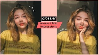 glossier review  first impressions [upl. by Jsandye514]