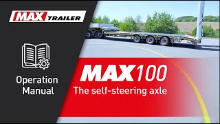 MAX100 operation manual the selfsteering axle [upl. by Nelan]