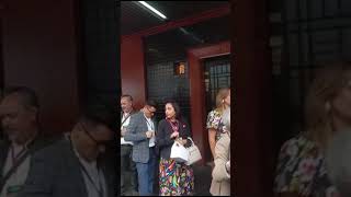 En la toma de protesta de Clara Brugada Chiguil Presente el coreo d elas personas [upl. by Elleron917]