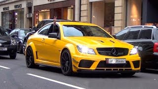 MercedesBenz C63 AMGs  C63 Black Series LOUD REVVS amp Accelerations [upl. by Darci906]