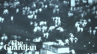 Las Vegas shooting newly released CCTV captures chaos [upl. by Eirahs322]