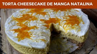 RECEITA DE CHEESECAKE DE MANGA NATALINA  DE FRENTE COM MARCITA [upl. by Bore]