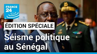 Sénégal  le report de la présidentielle par Macky Sall quotun séisme politiquequot • FRANCE 24 [upl. by Enaenaj]