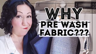 TO PREWASH OR NOT TO PREWASH YOUR FABRIC BEFORE SEWING Why do I have to prewash fabric anyway [upl. by Mancino]