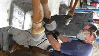 Horse Shoeing on a Hydraulic Shoeing Table Part 2 [upl. by Ramar]