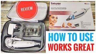 REVIEW BEURER MP62 Professional Manicure Pedicure Nail Drill eFile Kit Corded [upl. by Kearney]