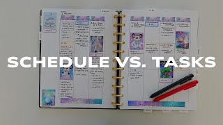 How to Manage your Schedule vs your Tasks In Your Planner functionalplanner [upl. by Shel]