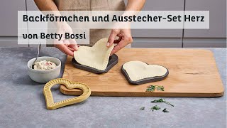 Backförmchen und AusstecherSet Herz  Produkt von Betty Bossi [upl. by Auof]