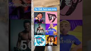 Choisi ton trio de youtubers Joues le jeu stp [upl. by Dalli]