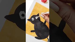 Simple painting cute cat painting for kids shorts [upl. by Stinson400]