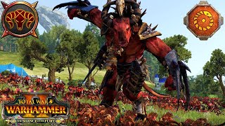 UNLEASH THE GHORGON  Bloodbrute Behemoth  The Silence and the Fury DLC  Total War Warhammer 2 [upl. by Inajna]