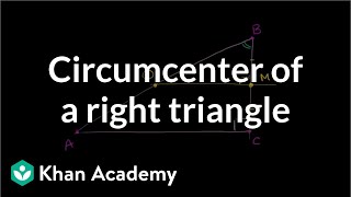 How to construct circumcircle of a right angle triangle using compassshsirclasses [upl. by Simona]