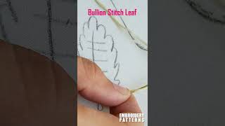 Bullion Stitch Embroidery Guide Tutorial handembroidery bullionstitch [upl. by Nerej693]