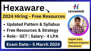 Hexaware 2024 Hiring  Exam Date  05 March 2024  Updated Exam Pattern  Campus Hiring Full Details [upl. by Mathur66]