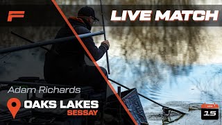 Live Fishing Match  Adam Richards  Oaks Lakes Sessay  Silver Fish Open [upl. by Grey]