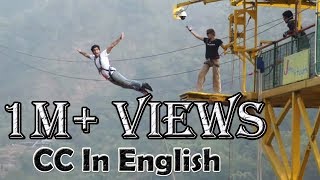 Bungee Jumping at Rishikesh India EP 3 Thrilling experience and highest jump point in India [upl. by Nek259]