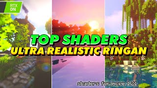 TOP 1 SHADERS REALISTIC MCPE 121 amp 120 Support Low And Mobile Device  minecraft shaders rtx [upl. by Gypsie988]