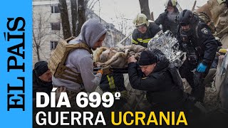 GUERRA UCRANIA  Ocho muertos y 70 heridos por un bombardeo masivo sobre Kiev Járkov y Pavlograd [upl. by Ainoda339]