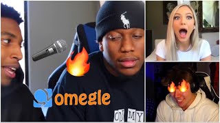 Zias amp B Lou FREESTYLE On Omegle 🔥 LIT REACTIONS [upl. by Analaj571]