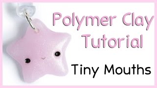 HOW TO Tiny Polymer Clay Mouth Tutorial  DIY EASY Face Basics [upl. by Sesom94]