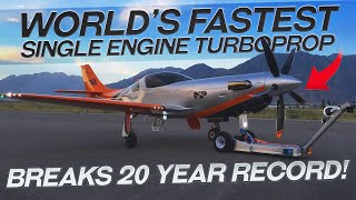 Demolishing a 20 Year Old Record  Fastest Single Engine Turboprop  Turbulence 5 [upl. by Ynnavoj4]