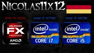 DEUTSCH AMD FX8350 vs Intel i73770K vs Intel i53570K CPU Vergleichstest Testbericht [upl. by Htepsle]