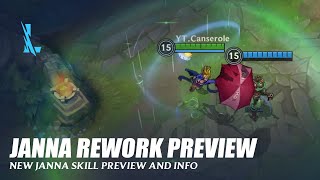 Janna Rework and Forecast Skin Preview  Wild Rift [upl. by Einahpad]