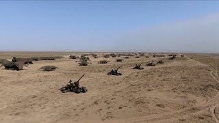 PLA antiaircraft unit conducts live fire exercise in NW China [upl. by Birecree]