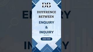 Difference Between Enquiry and Inquiry  Enquiries vs Inquiries Know the Difference [upl. by Womack812]