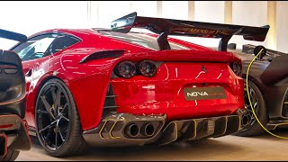 MANSORY Stallone 812 Ferrari 812 Competizione  Behind the Scenes at NOVA LUXURY CARS DUBAI [upl. by Kallista]