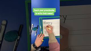 Discover the key to teaching preschoolers name writing using three lines for guidance tracing and [upl. by Dennie]