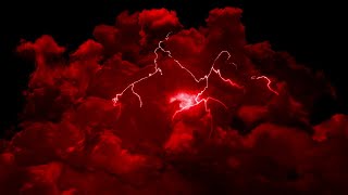 Red Thunderstorm Flashing Lightning 10 Hours Wallpaper Screensaver Background Video 4K OLED [upl. by Hgielak]