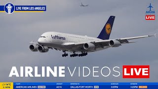 🔴LIVE LAX PLANE SPOTTING Watch Arrivals and Departures [upl. by Harl106]