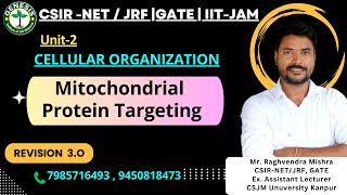 Mitochondrial Protein Targeting  Revision  Cellular Organization  Unit2  genesisinstitute [upl. by Aivekahs]