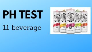 White Claw and Truly Spiked Seltzer pH test with 9 premium waters [upl. by Jarred728]