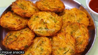 evening snacks recipe breakfast recipe  Instant Snacks Recipe  Onion Pakora  New winter nashta [upl. by Bilow]