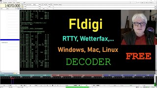 RTTY Wetterfax dekodieren mit quotFldigiquot kostenlos Windows Mac Linux Download Einrichtung Demo [upl. by Pepita650]