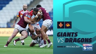 Highlights  Huddersfield Giants v Catalan Dragons  2024 Betfred Super League Round 21 [upl. by Choo]