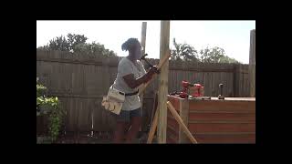 DIY Putting In Lean To Roof Posts And Supports [upl. by Other843]