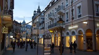 D BadenBaden Germany Sights and Sounds from the City Center December 2017 [upl. by Droffilc207]