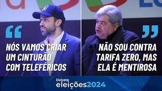 MARÇAL X DATENA  Candidatos debatem sobre transporte e planejamento urbano em SP [upl. by Lovett]